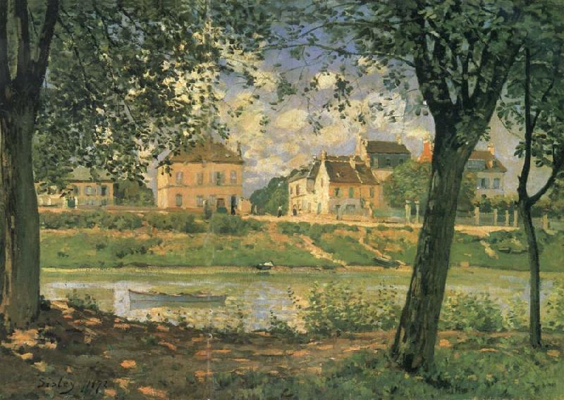 Alfred Sisley Villeneuve la Garenne on the Seine France oil painting art